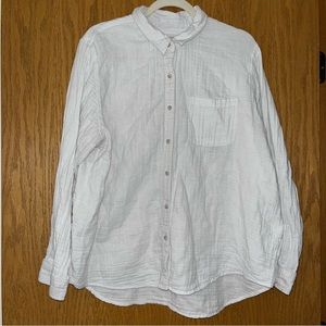 Universal Thread White Cotton Button Up